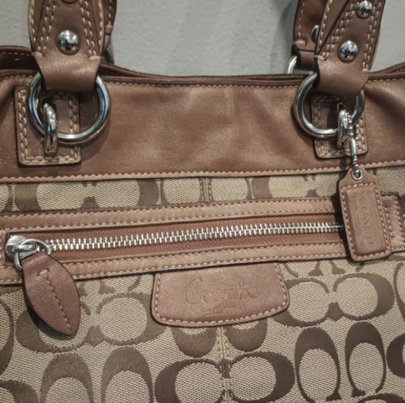 🛑🛑SOLD🛑🛑Brown Coach Penelope Signature Shoulder Bag - Picture 2 of 12